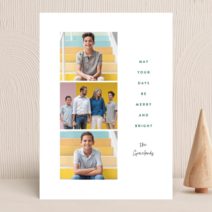 "days be merry and bright" - Holiday Photo Cards in Forest by Laura Hamm.