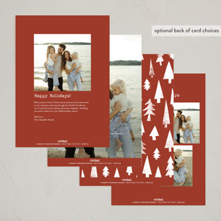 This is a cinnamon spice holiday photo cards with standard by Jayne Alfieri called merry christmas stamp printing on recycled smooth signature in standard