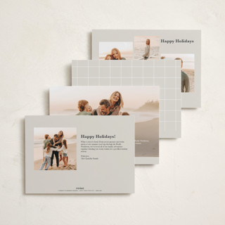 This is a champagne holiday photo cards with standard by Ellen Schlegelmilch called serif married christmas printing on recycled smooth signature in standard