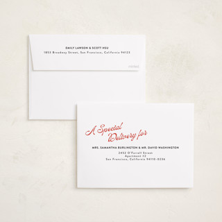 This is a candy cane holiday photo cards with standard by Randi Cirelli called globetrotting greetings printing on recycled smooth signature in standard