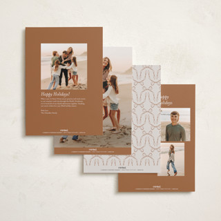 This is a nutmeg holiday photo cards with standard by Meagan Christensen called victorian printing on recycled smooth signature in standard