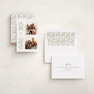 This is a snow holiday photo cards with standard by Jennifer Wick called sedgwick printing on recycled smooth signature in standard