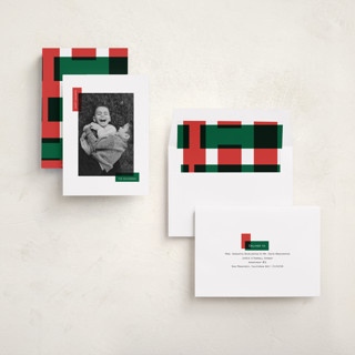 This is a elf holiday photo cards with standard by Jelena Vuletic called borderly printing on recycled smooth signature in standard