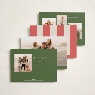 This is a tree farm holiday photo cards with standard by Kamala Nahas called wreck the halls with boughs of jolly printing on recycled smooth signature in standard