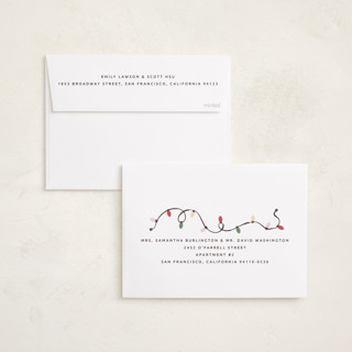 This is a cordial holiday photo cards with standard by Kamala Nahas called wreck the halls with boughs of jolly printing on recycled smooth signature in standard