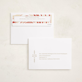 This is a peppermint holiday photo cards with standard by Oscar and Emma - Karly Depew called peppermint flavor printing on recycled smooth signature in standard