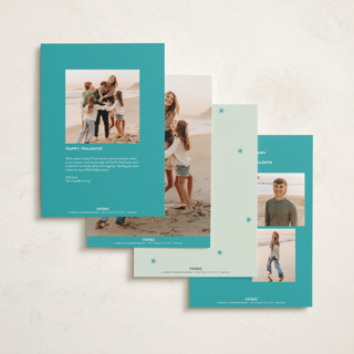 This is a mint holiday photo cards with standard by Megan Davis called julep printing on recycled smooth signature in standard