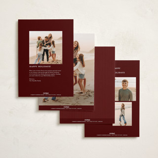 This is a antique holiday photo cards with standard by Olivia Kanaley Inman called highland holiday printing on recycled smooth signature in standard