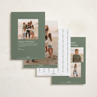 This is a snow holiday photo cards with standard by Stephanie Hawkes called red letter christmas printing on recycled smooth signature in standard