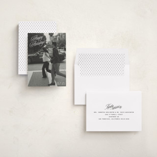 This is a snow holiday photo cards with standard by JoAnn Jinks called neon vintage printing on recycled smooth signature in standard