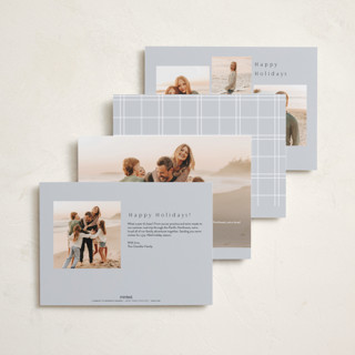 This is a cloud holiday photo cards with standard by Nicole Walsh called minimal edge printing on recycled smooth signature in standard