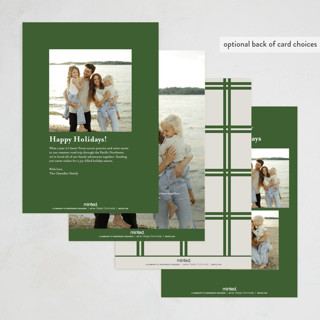 This is a mist holiday photo cards with standard by Baumbirdy called nostalgia printing on recycled smooth signature in standard