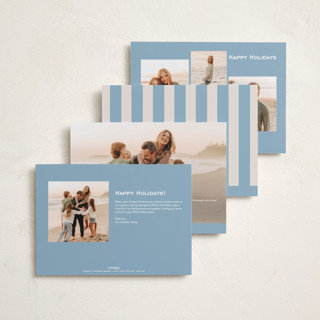 This is a sky holiday photo cards with standard by Claudia Orengo called vintage postcard printing on recycled smooth signature in standard