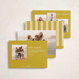 This is a honey holiday photo cards with standard by Claudia Orengo called vintage postcard printing on recycled smooth signature in standard