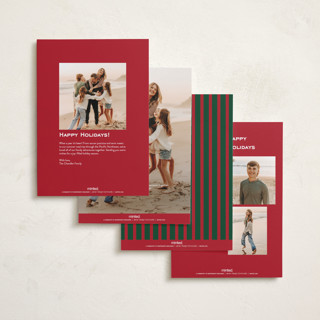 This is a festive holiday photo cards with standard by Pati Cascino called axel printing on recycled smooth signature in standard