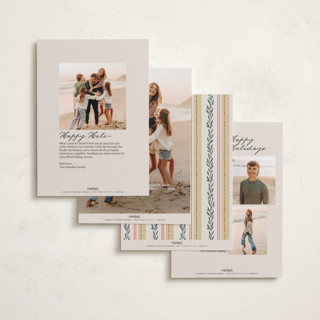 This is a citrus holiday photo cards with standard by Leia Matt called rustic romance printing on recycled smooth signature in standard