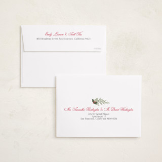 This is a candy cane holiday photo cards with standard by Susan Moyal called always merry printing on recycled smooth signature in standard