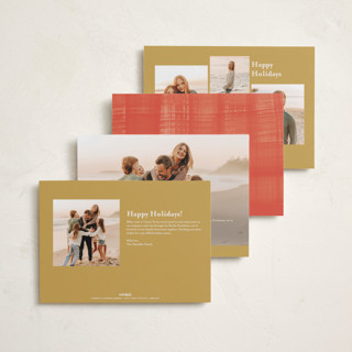 This is a maize holiday photo cards with standard by Penny Eversole called not my idea pet card printing on recycled smooth signature in standard