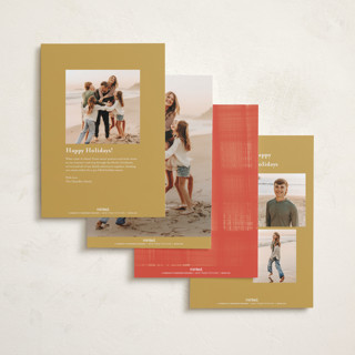 This is a maize holiday photo cards with standard by Penny Eversole called not my idea pet card printing on recycled smooth signature in standard