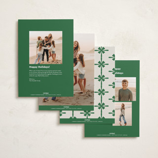 This is a evergreen holiday photo cards with standard by Megan Davis called sleighs printing on recycled smooth signature in standard