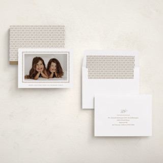 This is a gingerbread holiday photo cards with standard by Sara Hicks Malone called biscuit printing on recycled smooth signature in standard