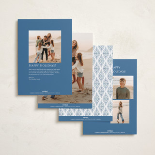 This is a frost holiday photo cards with standard by Paper Sun Studio called winter's lace printing on recycled smooth signature in standard