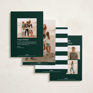 This is a emerald holiday photo cards with standard by Nicoletta Savod called glamour printing on recycled smooth signature in standard