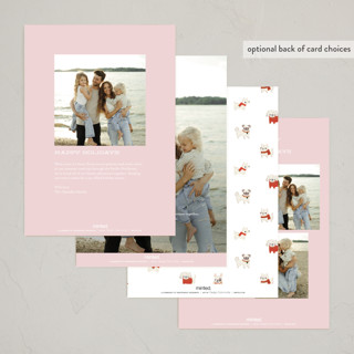 This is a blush holiday photo cards with standard by Itsy Belle Studio called dog days of christmas printing on recycled smooth signature in standard