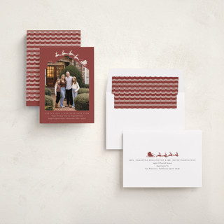This is a cinnamon holiday photo cards with standard by Heather Schertzer called new stop printing on recycled smooth signature in standard