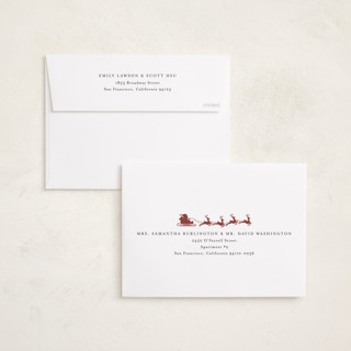 This is a cinnamon holiday photo cards with standard by Heather Schertzer called new stop printing on recycled smooth signature in standard