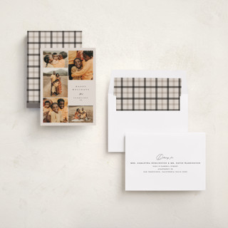 This is a cookies & cream holiday photo cards with standard by Carolyn Nicks called photo surround printing on recycled smooth signature in standard