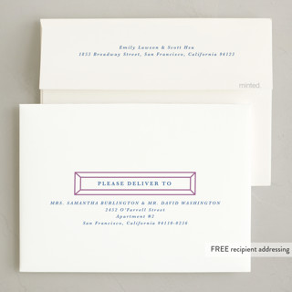 This is a plum holiday photo cards with standard by Kanika Mathur called classic multi frame printing on recycled smooth signature in standard