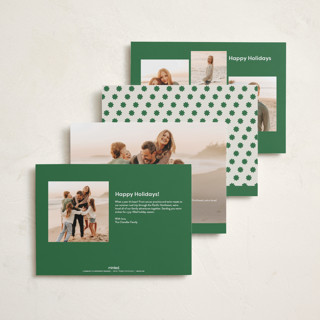 This is a cactus holiday photo cards with standard by Megan Davis called pecos printing on recycled smooth signature in standard