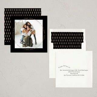 This is a ink holiday photo cards with standard by Jelena Vuletic called solstice printing on recycled smooth signature in standard