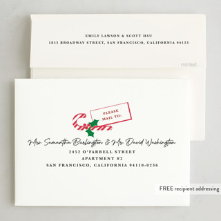 This is a chalkboard holiday photo cards with standard by Corie Page called bright edit printing on recycled smooth signature in standard