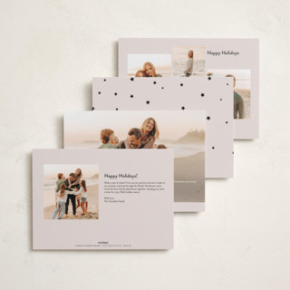This is a blush holiday photo cards with standard by Iveta Angelova called messy & bright printing on recycled smooth signature in standard