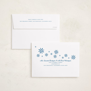 This is a ocean holiday photo cards with standard by Erika Firm called mini cabana stripes printing on recycled smooth signature in standard