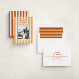 This is a cider holiday photo cards with standard by Ekko Studio called bold & bright printing on recycled smooth signature in standard