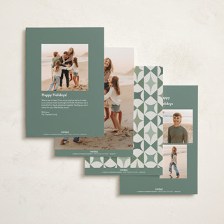 This is a forest holiday photo cards with standard by Jackie Crawford called durham printing on recycled smooth signature in standard