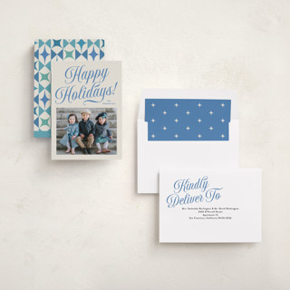 This is a sky holiday photo cards with standard by Jackie Crawford called durham printing on recycled smooth signature in standard