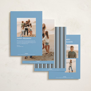 This is a celestial holiday photo cards with standard by Annie Clark called classic wrap printing on recycled smooth signature in standard