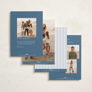 This is a cornflower holiday photo cards with standard by chocomocacino called ladotyri printing on recycled smooth signature in standard