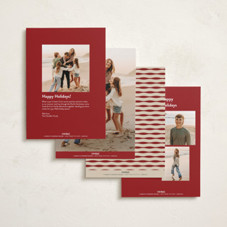 This is a candied apple holiday photo cards with standard by JeAnna Casper called bold printing on recycled smooth signature in standard