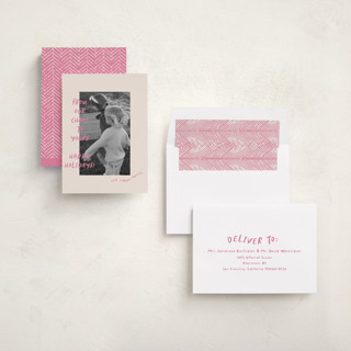 This is a gumdrop holiday photo cards with standard by Vera Lim called happy chaos printing on recycled smooth signature in standard