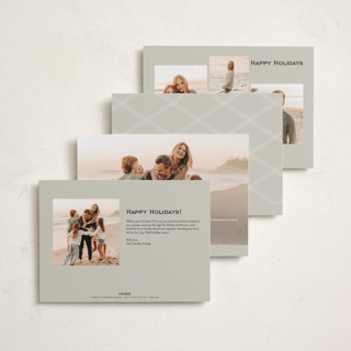 This is a olive holiday photo cards with standard by chocomocacino called mandazi printing on recycled smooth signature in standard