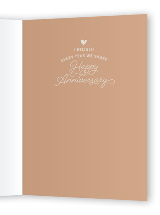 This is a wheat anniversary cards with standard by Elif Sahin called there is no other bun printing on signature in greeting cards