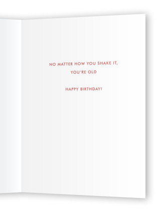 This is a navy birthday cards with standard by Baumbirdy called magic 8 ball printing on signature in greeting cards