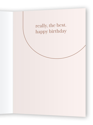 This is a ochre birthday cards with standard by JoAnn Jinks called very best human printing on signature in greeting cards