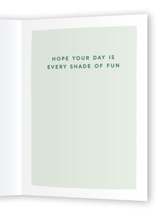 This is a minit birthday cards with standard by Karidy Walker called cray cray birthday printing on signature in greeting cards