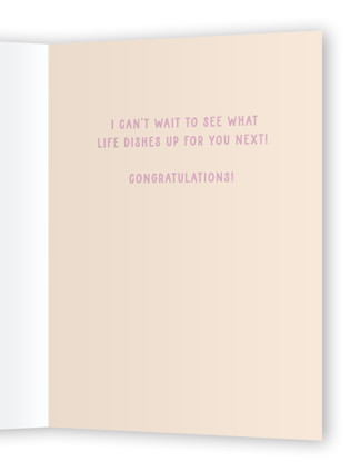 This is a peony congratulations cards with standard by Megan Cash called pastabilities printing on signature in greeting cards